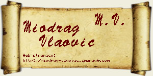 Miodrag Vlaović vizit kartica